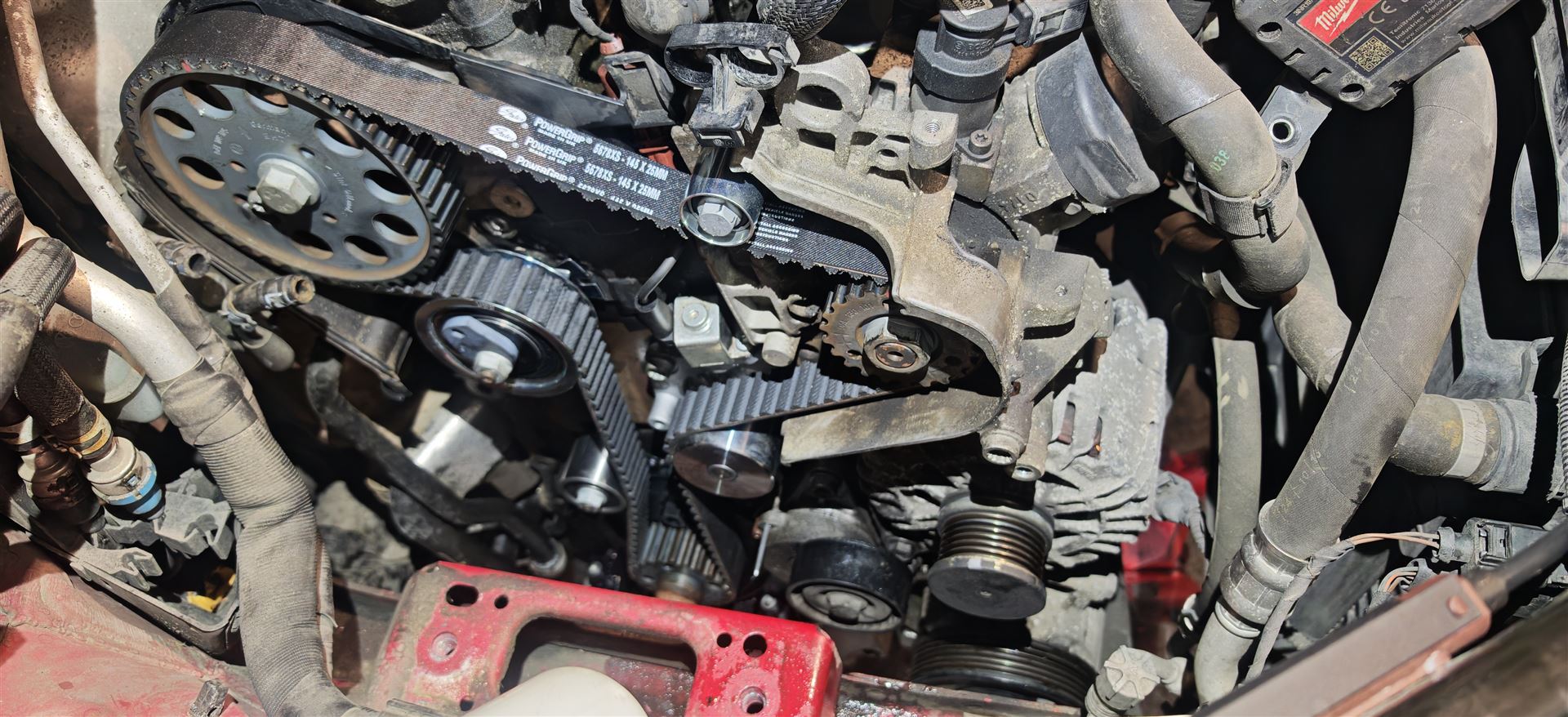 Timing belt and water pump repair at Car Avenue workshop in Ashbourne