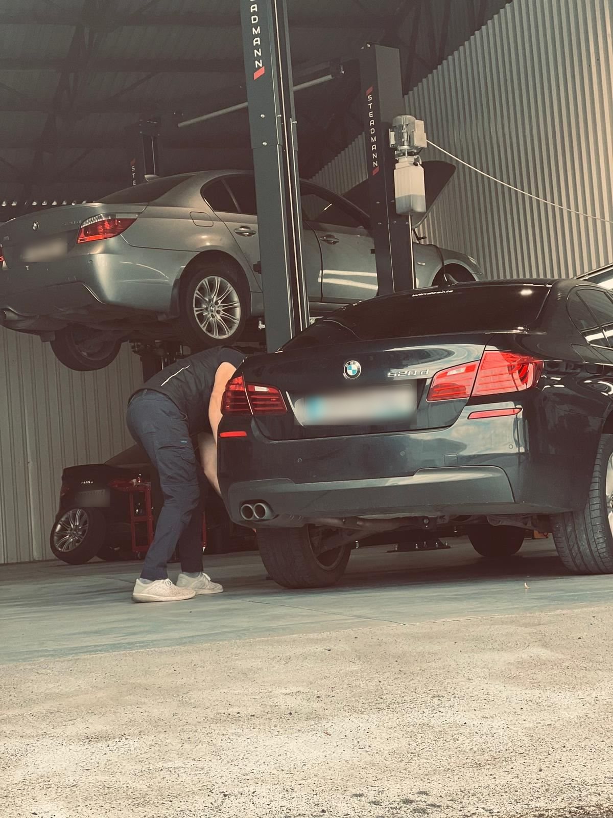 BMW wheel and brake service at Car Avenue workshop in Ashbourne